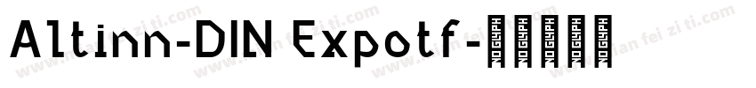 Altinn-DIN Expotf字体转换